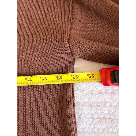 Madewell Womens Brown Knit Pullover Sweater Crew Neck Long Sleeve Large - Picture 10 of 14